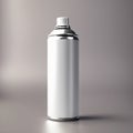 Aerosol spray can, empty blank generic product packaging mockup