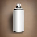 Aerosol spray can, empty blank generic product packaging mockup