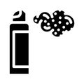 aerosol spray glyph icon vector illustration