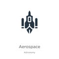 Aerospace icon vector. Trendy flat aerospace icon from astronomy collection isolated on white background. Vector illustration can