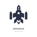 aerospace icon on white background. Simple element illustration from Astronomy concept