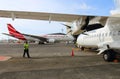 Aerospatiale/Alenia ATR 72 Air Austral. Royalty Free Stock Photo