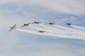 Aerostars aerobatic display team in YAK-50s