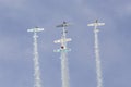 Aerostars aerobatic display team in YAK-50s