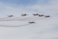 Aerostars aerobatic display team in YAK-50s