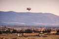 Aerostatic balloon festival over the city of Segovia, Castilla y LeÃÂ³n. Spain