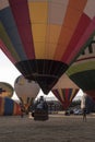 Aerostatic balloon festival over the city of Segovia, Castilla y LeÃÂ³n. Spain