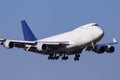 Aerotranscargo Boeing 747-400 cargo airplane landing Royalty Free Stock Photo