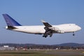 Aerotranscargo Boeing 747-400 cargo airplane landing in Graz Royalty Free Stock Photo