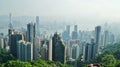 Aeroview of skyscrapers Hong Kong Royalty Free Stock Photo