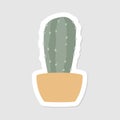 Aesthetic cactus sticker design