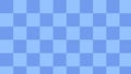 Aesthetic cute big pastel blue gingham, checkers, checkerboard backdrop illustration, perfect for wallpaper, backdrop Royalty Free Stock Photo