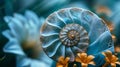 Aesthetic display of the Fibonacci sequence in nature Royalty Free Stock Photo