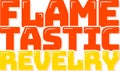 Aesthetic Lettering Vector Design Flametastic Revelry Royalty Free Stock Photo