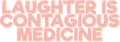 Contagious Medicine Lettering Vector Design Royalty Free Stock Photo