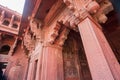 The aesthetic & military strategic architectural design of the Red Fort, India. Royalty Free Stock Photo