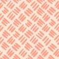Aesthetic minimalist boho seamless pattern with hand drawn dashes and dots in mid century style in an earthy palette. Modern