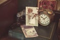 Old photos, concept of memories, photo albums from past Royalty Free Stock Photo