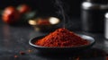 aesthetic preparation of cayenne pepper on a ai generated Royalty Free Stock Photo