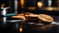 aesthetic preparation of ginger nuts biscuits ai generated Royalty Free Stock Photo