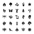 Nature Glyph Icons Pack