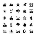 Nature Glyph Icons Pack