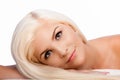 Aesthetics beauty facial skincare concept woman face Royalty Free Stock Photo