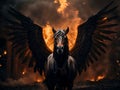 Aetherial Steed: Graceful Pegasus Photography on Canvas