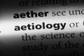 aetiology Royalty Free Stock Photo
