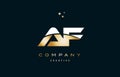 af a f white yellow gold golden luxury alphabet letter logo ico
