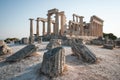 Afaia Temple, Aegina, Saronic Gulf, Greece Royalty Free Stock Photo