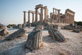 Afaia Temple, Aegina, Saronic Gulf, Greece Royalty Free Stock Photo