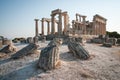 Afaia Temple, Aegina, Saronic Gulf, Greece Royalty Free Stock Photo