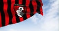 AFC Bournemouth flag waving in the wind on a clear day Royalty Free Stock Photo