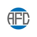 AFC letter logo design on white background. AFC creative initials circle logo concept. AFC letter design