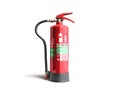 Aff foam spray Fire extinguisher 3d render on white background