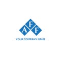 AFF letter logo design on BLACK background. AFF creative initials letter logo concept. AFF letter design.AFF letter logo design on