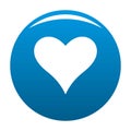 Affectionate heart icon blue