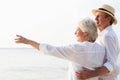 Affectionate Senior Couple On Tropical Beach Holiday