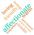 Affectionate Word Cloud