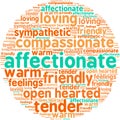 Affectionate Word Cloud