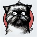 affenpinscher dog sketch