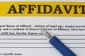 Affidavit Royalty Free Stock Photo