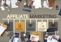 Affiliate Marketing Advertising Commercial Concept Royalty Free Stock Photo