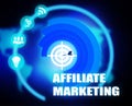 Affiliate Marketing concept plan graphic Royalty Free Stock Photo