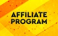 Affiliate Program abstract digital banner yellow background Royalty Free Stock Photo
