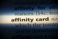 Affinity card