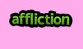 AFFLICTION writing vector design on a pink background