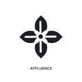 affluence isolated icon. simple element illustration from zodiac concept icons. affluence editable logo sign symbol design on