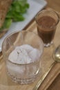 Affogato with expresso and vanilla ice cream